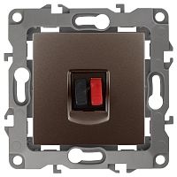 Розетка аудио, Эра12, бронза, 12-3111-13 | код Б0027458 | ЭРА