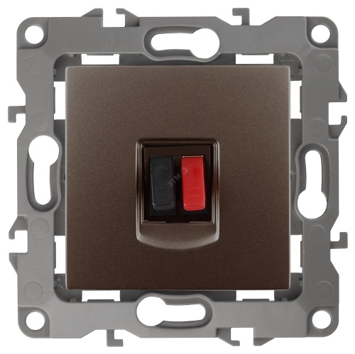 Розетка аудио, Эра12, бронза, 12-3111-13 | код Б0027458 | ЭРА