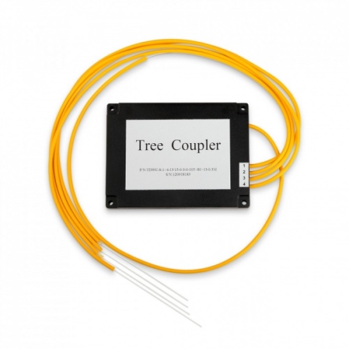 Сплиттер (разветвитель ответвитель) оптический 1х4 одномод. равномерный 1310/1550 3 m 3 mm неоконцованный, Hyperline FO-SPL-1x4-E11-3.0-3M | код 45031 | Hyperline