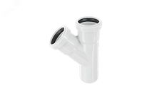 Тройник НПВХ 110х50 87 градусов ВК ШУМЭКС | код 2391063 | Хемкор