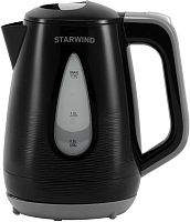 Чайник электрический Starwind SKP2316 1.7л. 2200Вт черный/серый (корпус: пластик) | код 1464421 | STARWIND
