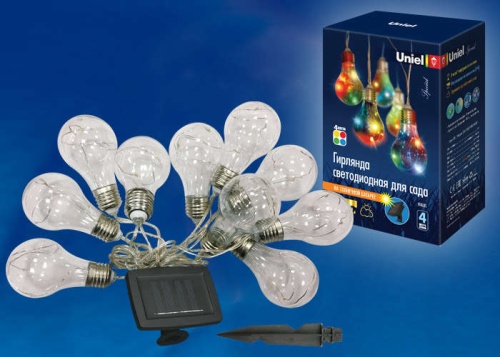 Гирлянда садовая USL-S-126/PT4000 BULBS IP44 солнечная батарея Uniel UL-00003332 Гирлянда садовая USL-S-126/PT4000 BULBS IP44 солнечная батарея Uniel UL-00003332