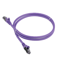 Патч-корд LANMASTER LSZH SFTP кат.6A, 5.0 м, фиолетовый | код LAN-PC45/S6A-5.0-VI | LANMASTER