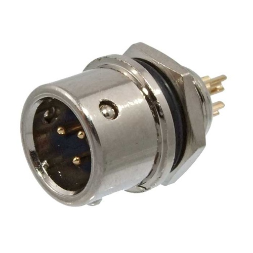 Разъём быстроразъёмный RUICHI XS9-3(Zn) panel plug, 3-х контактый | код 106635 | Ruichi