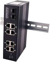Коммутатор Osnovo SW-60802/IC 8x100Мбит/с 2SFP 8PoE 200W неуправляемый | код 1092945 | OSNOVO