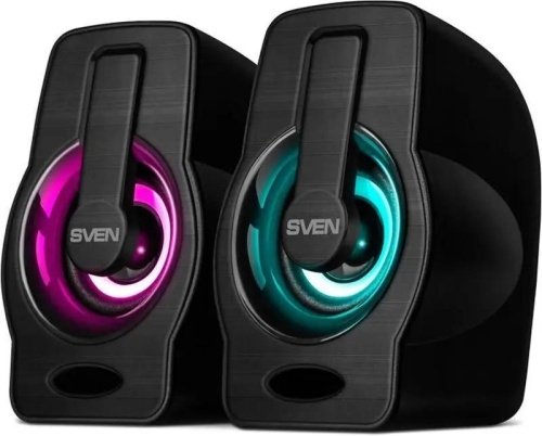 Колонки Sven 255 2.0 черный 6Вт портативные | код 1653258 | SVEN