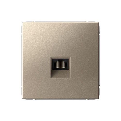 Розетка компьютерная ArtGallery RJ45 кат.6A механизм шампань | код GAL000586 | Systeme Electric