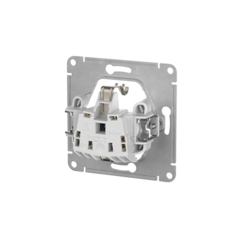 GLOSSA РОЗЕТКА с заземлением со шторками с крышкой, 16А, IP20, в сборе, быстрозажимные клеммы, БЕЛЫЙ | код GSL000146S | Systeme Electric фото 3