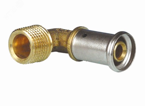 Угольник НР 16х1/2' 90 град., пресс, латунь | код 5P-1604 | Henco