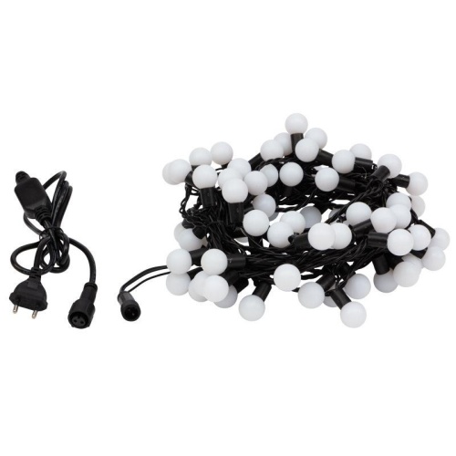 Гирлянда светодиодная "Мультишарики" 10м d23мм 80LED RGB 4Вт IP65 230В быстрая смена цвета провод ПВХ черн. (нужен блок 303-5000) Neon-Night 303-519 фото 4