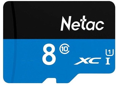 Флеш карта microSDHC 8GB Netac NT02P500STN-008G-S P500 | код 1809894 | NETAC