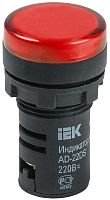 Лампа сигнальная AD22DS, 22мм² 230В, AC | код. BLS10-ADDS-230-K04 | IEK
