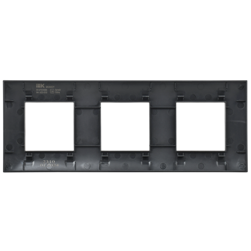 SKANDY Рамка 3-местная SK-F03Bl черный IEKновинка | код SK-M32-K02 | IEK фото 4