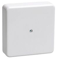 коробка КМ41219 распаячная для о/п 100х100х29 мм² белая (6 клеммы 6мм² ) | код. UKO10-100-100-029-K01 | IEK