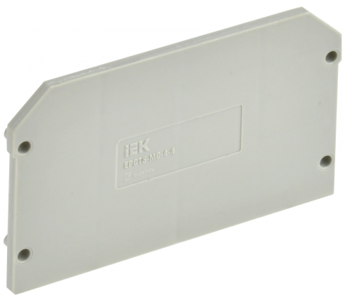 Заглушка для CTS-MC 4 вывода 4мм2 серая IEK | код YCT12-00-4-K03-004-ZGL | IEK