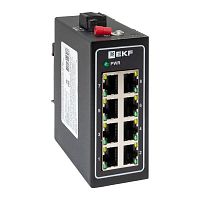 Промышленный неуправляемый коммутатор U-8T, 8 портов 10/100Base-T(X) RJ45, монтаж на динрейку TSX EKF | код TSX-U-8T | EKF