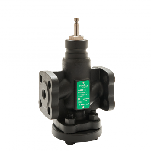 Клапан регулирующий 2-ход фланц PN16 DN15 4,0м?/ч -20…+130°С | код VGF015 | Systeme Electric