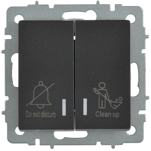 BRITE Выключ. 2-кл. с инд. отел. 10А ВС10-2-9-БрЧ черн. IEK | код BR-V20-2-10-K02 | IEK фото 3