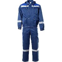 Костюм АНТЕЙ с СОП летний куртка п к цв.т.синий василек 48-50 96-100 170-176 | код 125795 | Эталон-Спецодежда