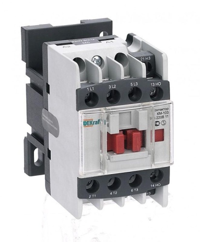 Контактор КМ-103 3P 9А 400/220В AC 4кВт | код. 22103DEK | DEKraft