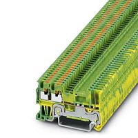 Клемма защитного провода PT 1,5/S-TWIN/1P-PE | код 3212374 | PHOENIX CONTACT