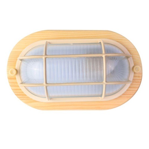 Светильник НБП 04-60-0012 УХЛ4 "Решетка" 230В 60Вт 1401D овал клен Camelion 14092 фото 2