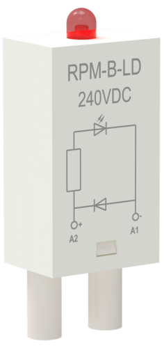 Модуль защиты для реле диод+светодиод 240В DC ONI | код RPM-B-LD-DC240V | ONI