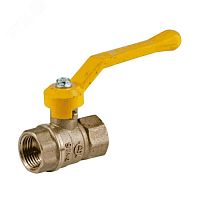 Кран шаровой латунь газ Ду 20 Ру40 ВР полнопроходной рычаг ГАЛЛОП 115024 | код 107-8611 | Галлоп