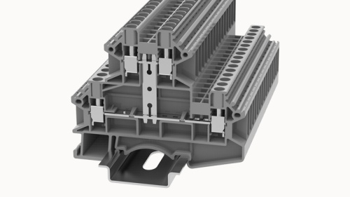 DCKKB4-PV-01P-11-00Z(H) DCKKB4-PV-01P-11-00Z(H) Клемма серая двухуровневая 4мм.кв. с перемычкой винтовая на DIN-рейку | код 11020000127 | DEGSON