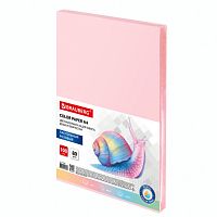 Бумага цветная BRAUBERG, А4, 80 г/м2, 100 л., пастель, розовая, для офисной техники, 112447 | код 112447 | BRAUBERG