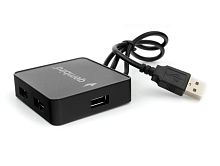 Концентратор USB 2.0 Gembird UHB-242, 4 порта, блистер, черный | код UHB-242 | Gembird
