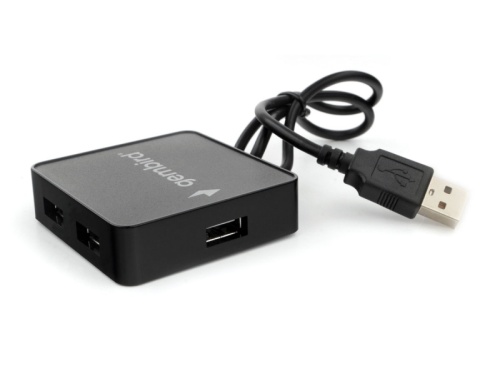 Концентратор USB 2.0 Gembird UHB-242, 4 порта, блистер, черный | код UHB-242 | Gembird