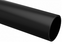 Труба гладкая ПВХ жесткая d16 мм (2 м) (50 м/уп) черная EKF-Plast | код trg-16b-2m | EKF