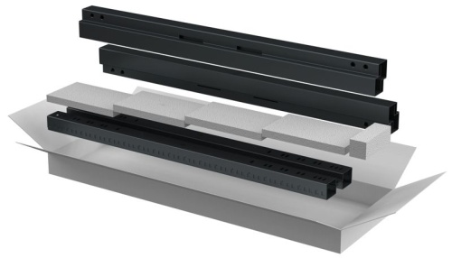 Комплект стоек и профилей для шкафа 18U LINEA N чер. | код LN05-18UXX-X | ITK