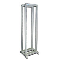 Стойка двухрамная 47U, 600x800, серая | код TWT-RACK2-47U-6x8 | TWT