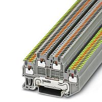 Двухъярусная заземляющая клемма PTTB 1,5/S-PE/L | код 3208553 | PHOENIX CONTACT