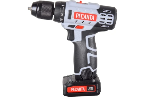 Дрель-шуруповерт аккумуляторная ДА-24-2ЛК | код 75/14/7 | Ресанта