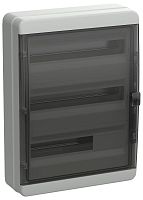 Корпус пластиковый КМПн-54 IP65 черн. прозр. дверь TEKFOR | код TF5-KP72-N-54-65-K03-K02 | IEK