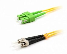 Патч-корд оптический LANMASTER, LSZH, дуплексный, SC/APC-ST/UPC, SM OS2, 7.0 м | код LAN-2SC-2ST/SAU-7.0 | LANMASTER
