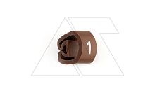 Маркер кольцевой RMS-01 59541-1, D кабеля 1,3-3mm, 0,35-1mm2, символ 1, PVC, коричневый (упак. 1000шт.) | код 4365414 | Cembre