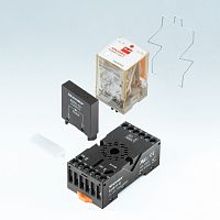 Реле сер. RUB, 3CO, тип пров. 5-1, 230VAC, свет. диод + тест. кноп. | код RUB3C5730LT | Shenler
