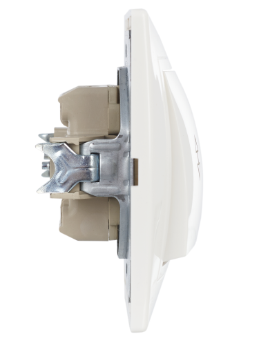 Выключатель 2-клавишный проходной ВСп10-2-0-КБ 10А КВАРТА белый | код EVK22-K01-10-DM | IEK фото 3