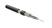Hyperline FO-PDM-IN/OUT-503-16-LSZH-BK Кабель волоконно-оптический 50/125 (OM3) многомодовый, 16 волокон, армированный стекловолокном, многомодульная констр. (multi loose tube), самонесущий, внутренний/внешний, LSZH, нг(А)-HF , -60°С - +70°С, черный Код т