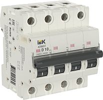 ARMAT Автоматический выключатель M10N 4P D 10А | код AR-M10N-4-D010 | IEK 