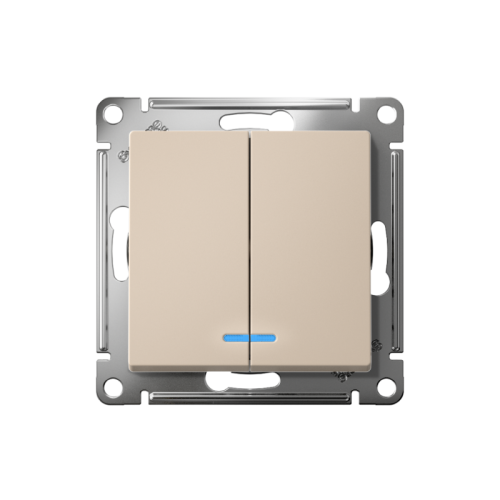 ATLASDESIGN 2-клавишный ВЫКЛЮЧАТЕЛЬ с подсветкой ,сх.5а, 10АХ,мех., быстрозажимные клеммы, ПЕСОЧНЫЙ | код ATN001253S | Systeme Electric фото 2 ATLASDESIGN 2-клавишный ВЫКЛЮЧАТЕЛЬ с подсветкой ,сх.5а, 10АХ,мех., быстрозажимные клеммы, ПЕСОЧНЫЙ | код ATN001253S | Systeme Electric фото 2