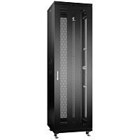Cabeus ND-05C-42U60/60-BK Шкаф монтажный телекоммуникационный 19 напольный для распределительного и серверного оборудования 42U 600x600x2055mm (ШхГхВ) передняя и задняя перфорированные двери, ручка с замком, цвет черный (RAL 9004) | код 8552c (0) Бр
