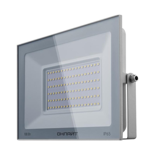 Прожектор светодиодный 90 140 OFL-100-6K-WH-IP65-LED 100Вт 6000К IP65 8000лм бел. | код. 90140 | ОНЛАЙТ