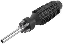 Отвертка 5 CrV бит, черная усиленная ручка с антискользящей накладкой | код 56245 | FIT