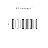 Труба гофрированная ПП легкая 350 Н безгалогенная (HF) стойкая к ультрафиолету черная с/з dвн 18,3 мм, dнар 25 мм (10м/уп) Промрукав | код PR02.0422 | Промрукав