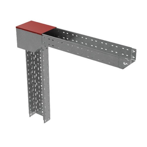 Крышка для угла вертикального внешн. с разворотом трассы на 90град. осн.300 сталь 0.8мм "ПЛЮС" KVLPDplus90-300 КМ PL3811